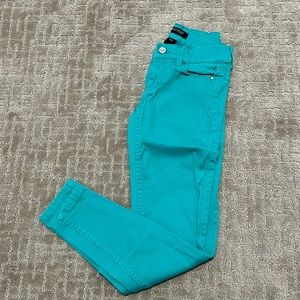 White House Black Market teal jeans